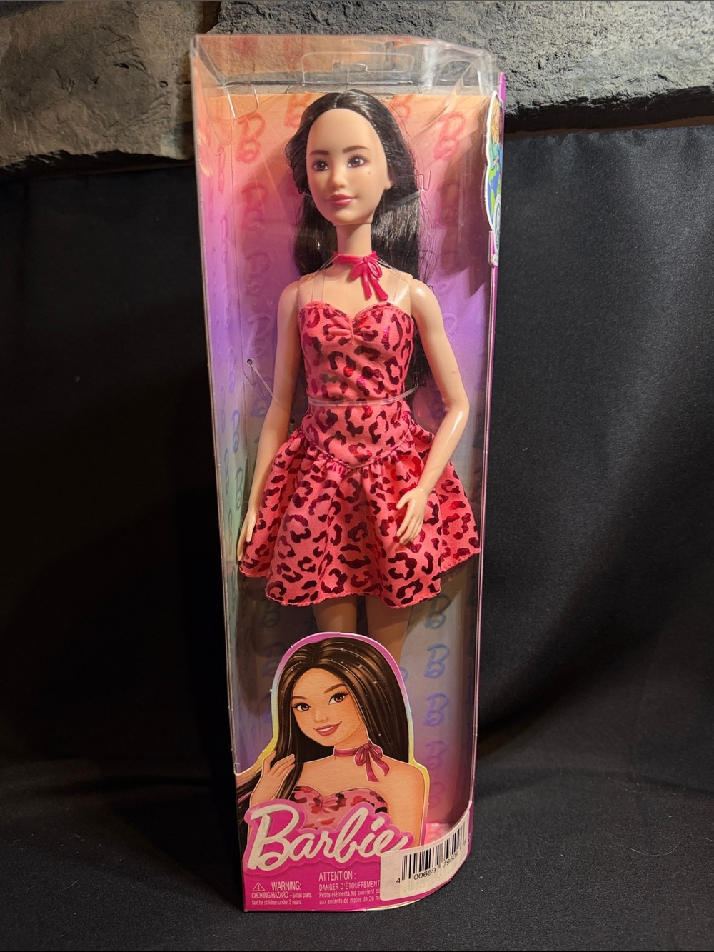 NIB Pink Leopard Print Barbie